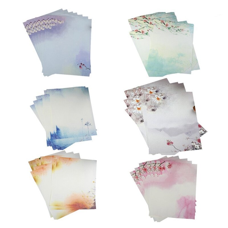 48 stuks schrijfpapier, briefpapiersets: Default Title