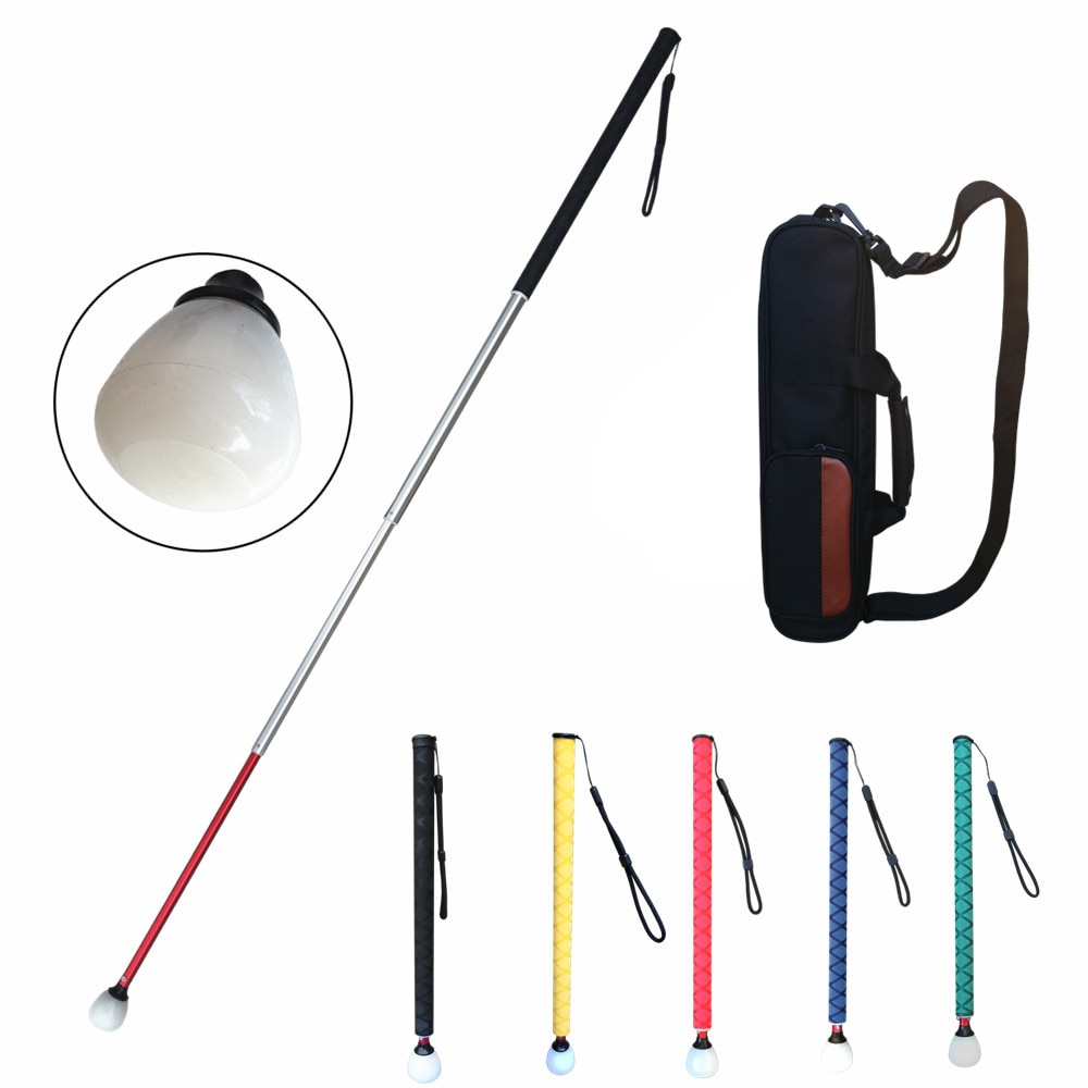 Aluminum Telescopic Blind Cane with Rolling Tip 39cm-123cm (15.4 inch-48.4 inch), with 2 Tips