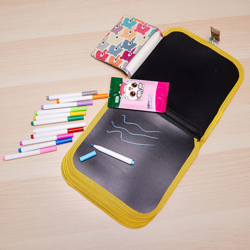 Kids Painting Book Portable Double-sided Erasable Drawing Animal Graffiti Writing Board Supplies Early Education