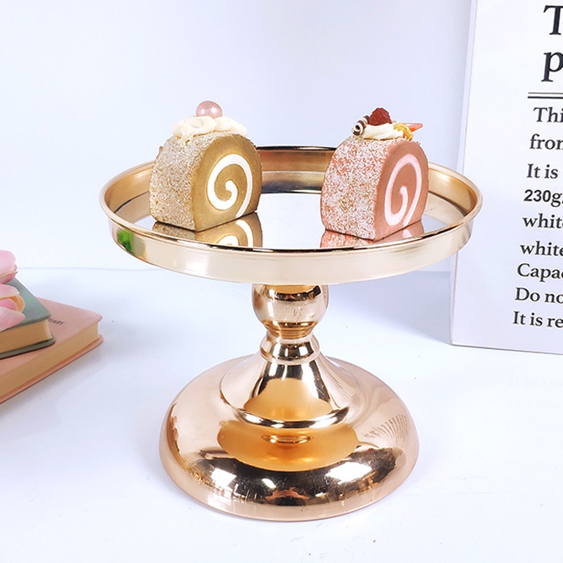 1Pcs Goud Zilver Cake Stand Pak Cupcake Tray Woondecoratie Dessert Tafel Decorating Party Bruiloft Display