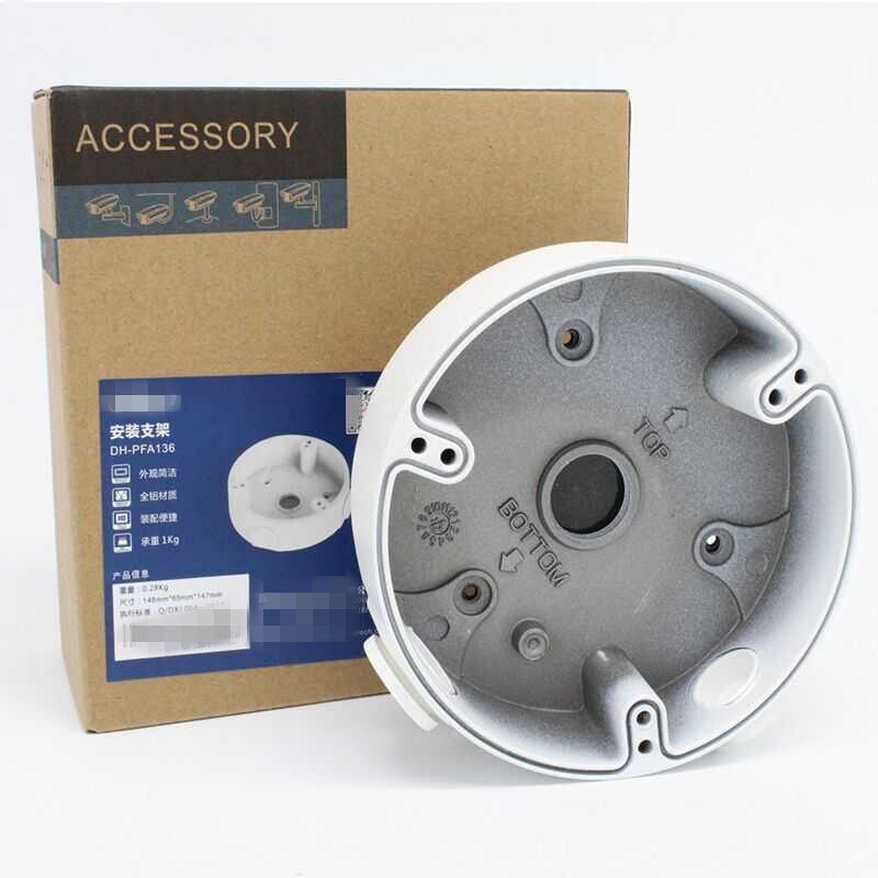 3 stk/pakke pfa 136 vandtæt samleboks dh-pfa 136 til ip kamera hdcvi kamera ptz cctv kamera sikkerhedskamera mini dome kamera