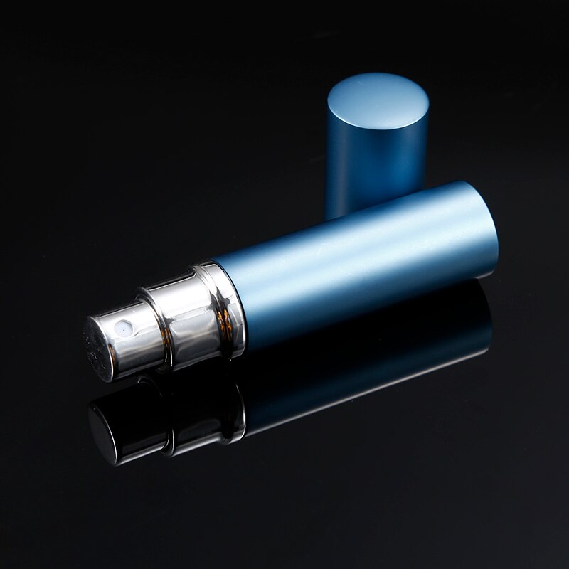 Refillable Perfume Container 5ml Deep Blue Empty Sprayer Bottle Glass Atomizer