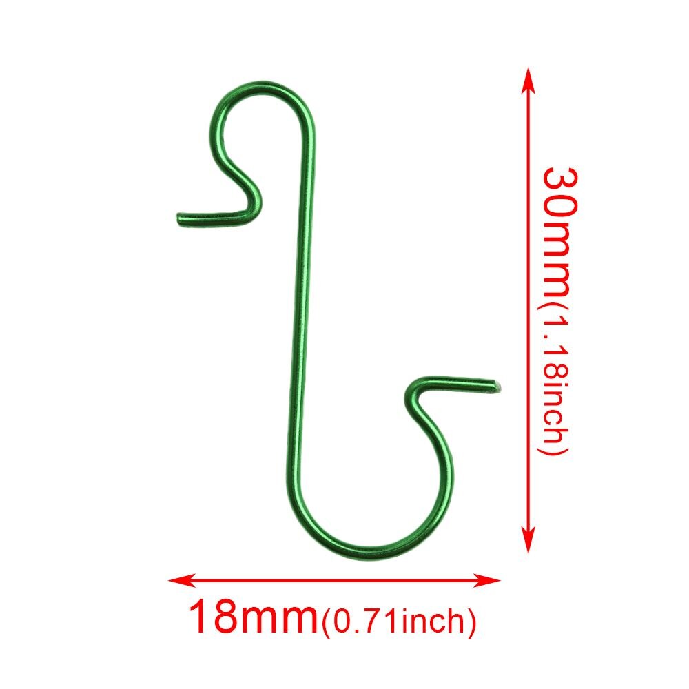 Hangers Home Party Metal Christmas Tree Hanging Xmas Tree Decoratio Christmas Ornament Hooks Stainless Steel Hooks