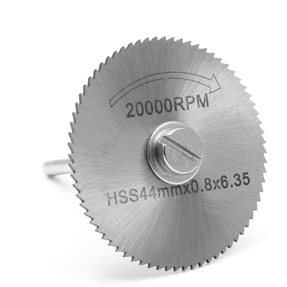44MM HSS disque de coupe meuleuse coupure scie circulaire lames rotatives outil + tige