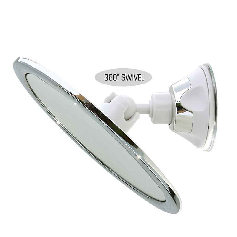 Bathroom Mirror Wall 360 Rotating Powerful Suction Cup Bath Mirror Fogless Shower Mirrors Make Up Mirror with Shaver Holder