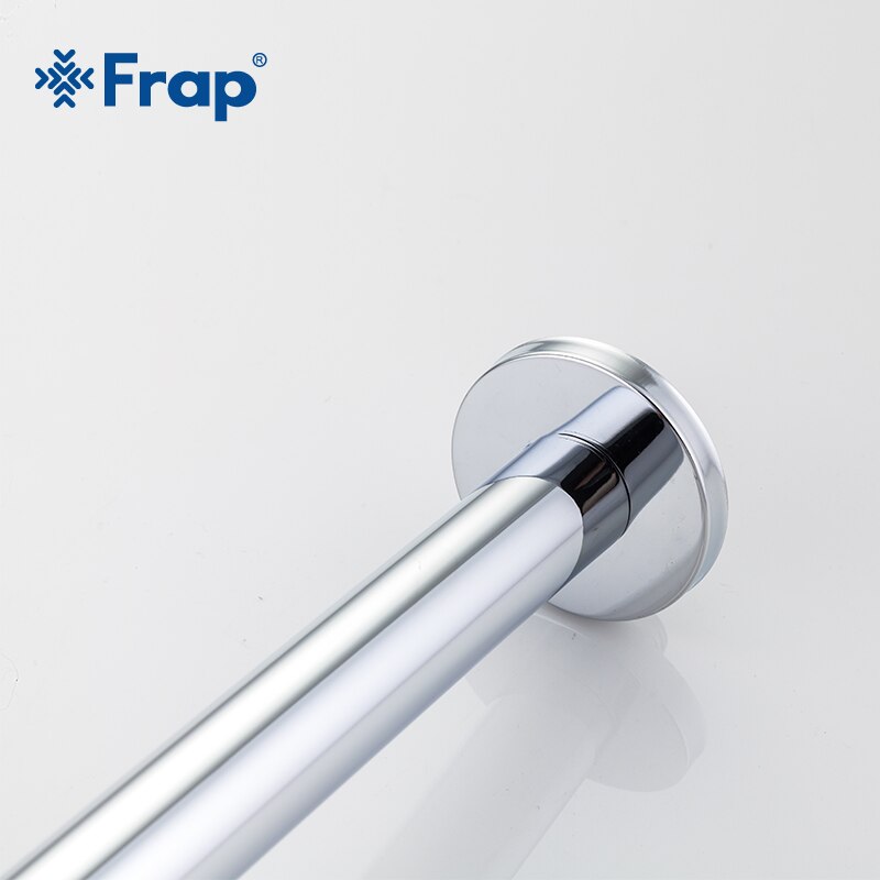 Frap Cylindrical Simple Shower Arm Chrome Concealed Shower Tube Classic Copper Shower Pipe Wall-mounted Top shower BracketY81021