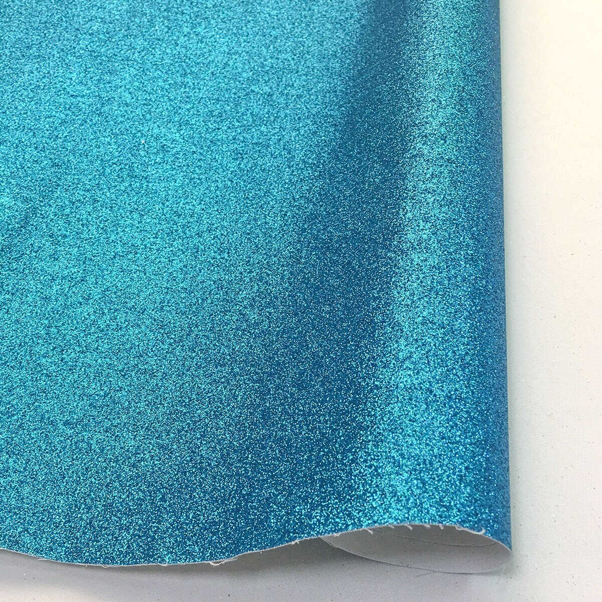 20*30CM Sparkly Fine Glitter PU Leatherette Sewing Fabric iridescent Sequins Faux Leather Craft Bows Bag Earring Making DIY: Blue