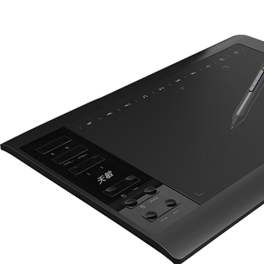 10in Graphic Tablet 8192 Levels Digital Drawing Tablet with No need charge Pen Ultralight Grafische Tablet