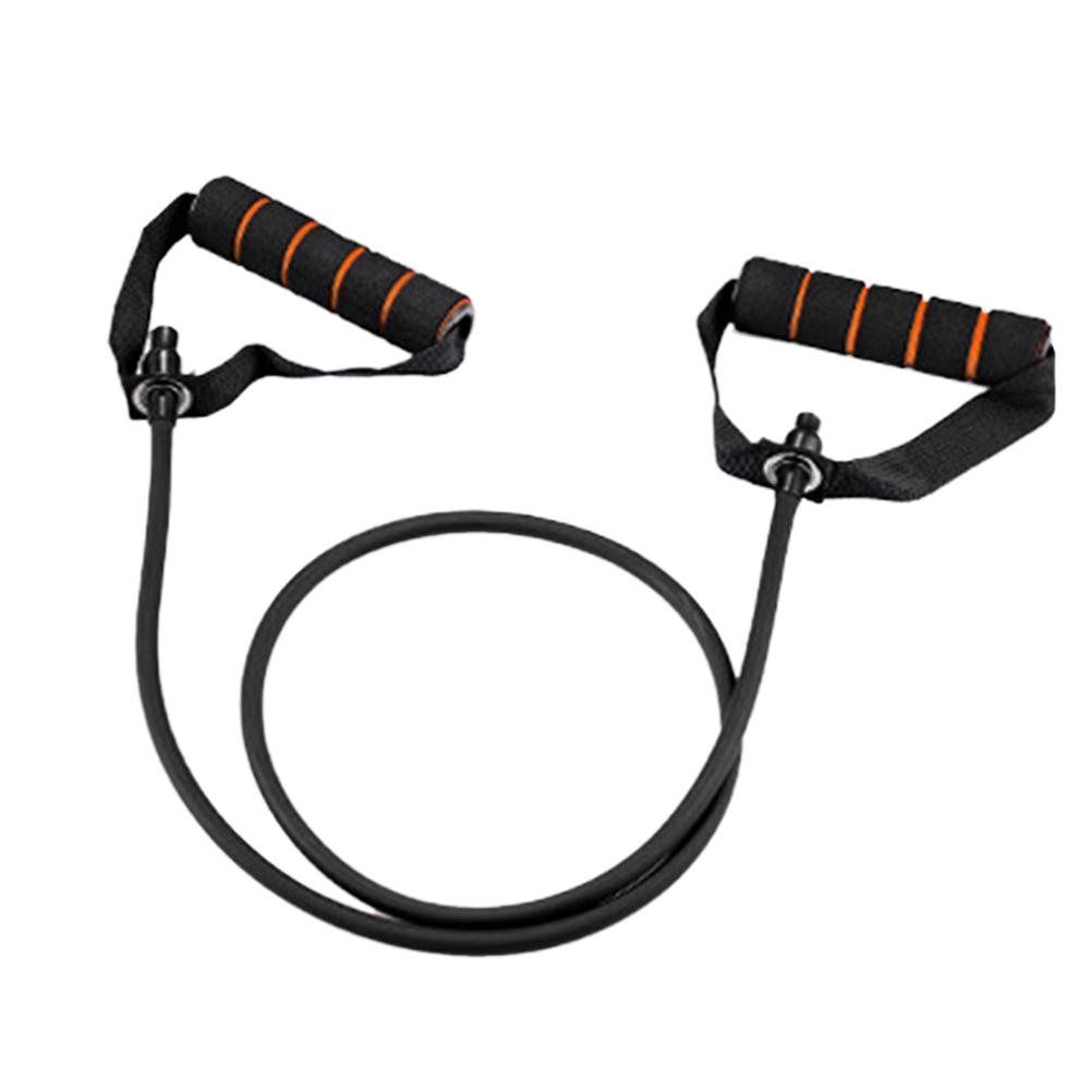 Exercise Resistance Bands With Handles Fitness Workout Bands For Home Gyms Daily Workout Strain Rope With Fitness Word: Black