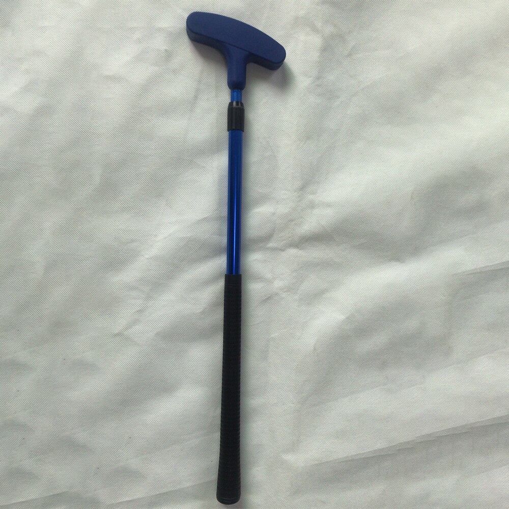 Kids Junior Golf Putter Club Children Double Side Mini Rubber Head Putter Retractable Height Kids Adults Golf Putter: Blue