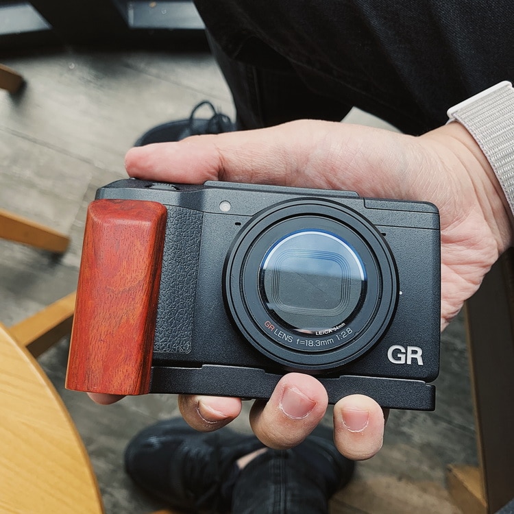 Holz Holz Hand Griff schnell Freisetzung L Platte Halterung Für Ricoh GR2 GRII Ricoh GR 2