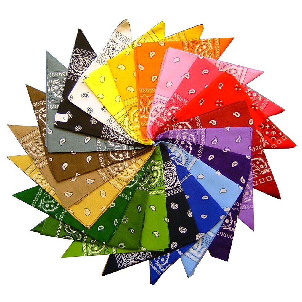 Hip Hop hommes femmes Bandana chapeau de sport Paisley Bandana poignet bandeau Double face foulard foulard chapeaux
