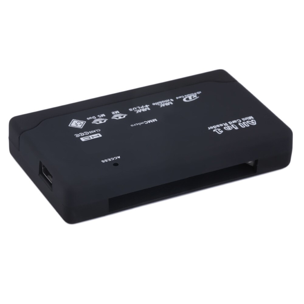 Newest Black External USB 2.0 Multi Card Reader For XD MMC MS CF TF Mini M2
