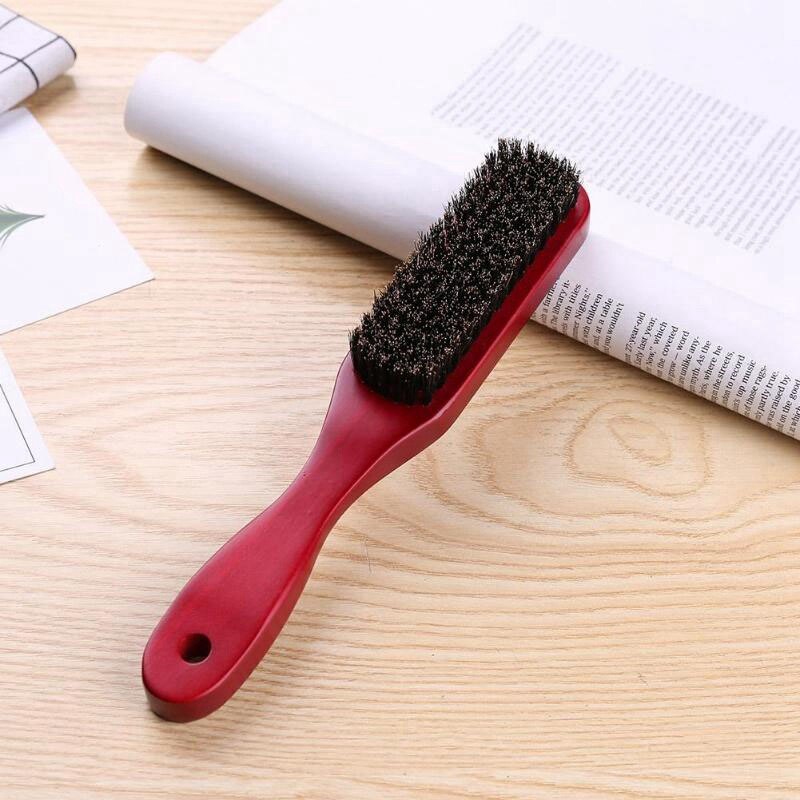 Cepillo de pelo blanco con mango de loto + cerdo, cepillos duros para cerdas de jabalí, peines para hombres y mujeres, cepillo para peinado de pelo y barba