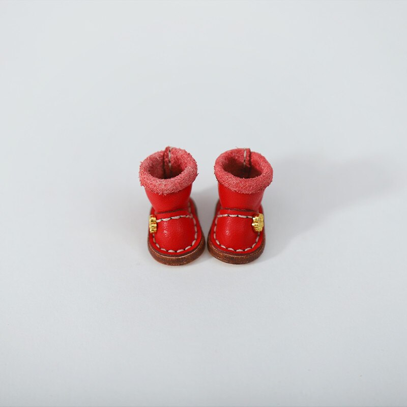 1/12bjd Bjd Poupée Chaussures Haut de gamme À La Main En Cuir De Vachette bottes Chaussures Pour Obitsu 11 OB11 Taille CGC Poupée 11cm Body9: B (9)
