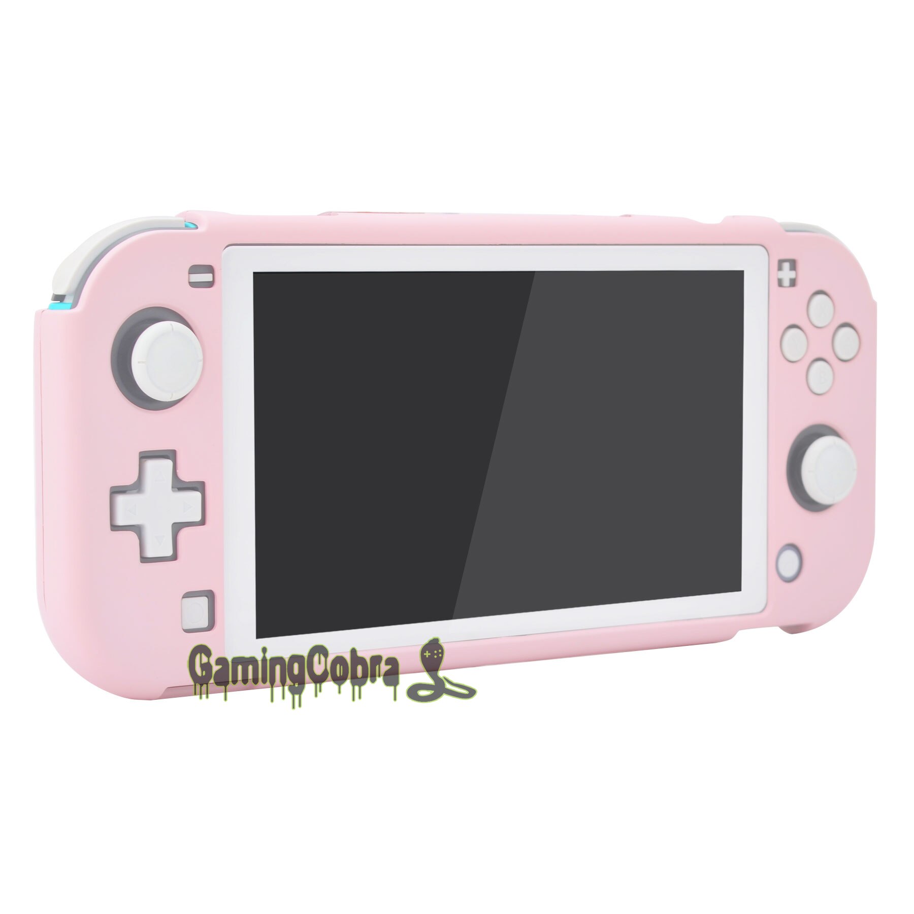 Sakura rose Soft Touch housse de protection rigide pour NS Switch Lite - 1 x bordure blanche verre trempé protecteur d'écran inclus