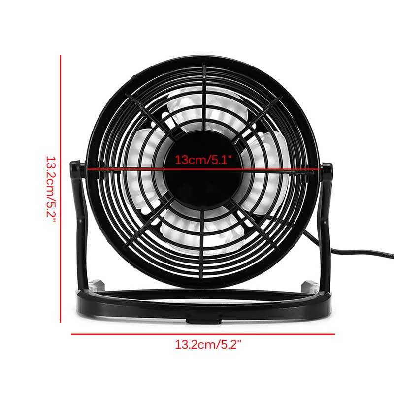 USB Powered Desk Fan With USB Plug Quiet Portable Fan Perfect Personal Cooling Fan For Home Office Table