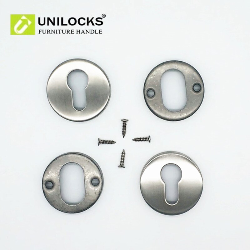 Unilocks rustfrit stål dørcylinder roset (diameter : 53 mm)