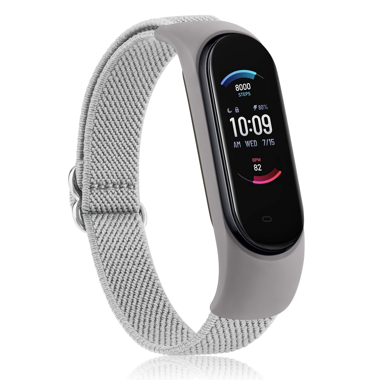 Elastyczny pasek nylonowy do paska Amazfit Band 5 wymiana paska sportowa opaska na nadgarstek pasek do zegarka kompatybilny z bransoletką Amazfit Band 5: Black Yellow