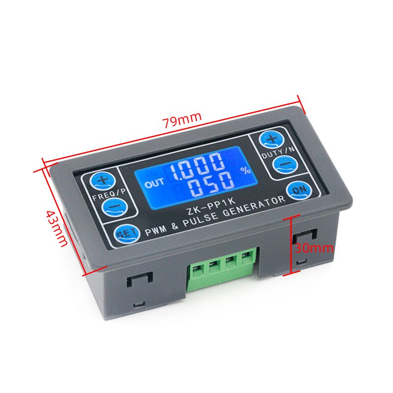 Zk -pp1k generator de semnal lcd pwm cu mod dublu 1- canale 1hz-150 khz pwm frecvență puls generator de unde pătrate reglabil cu ciclu de lucru