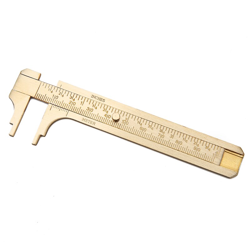 1pcs Copper Double Scale Vernier Calipers Jewelry Sizer Measuring Rulers Measure For Diy Bracelet Necklace Jewelry Making Tools: 10cm