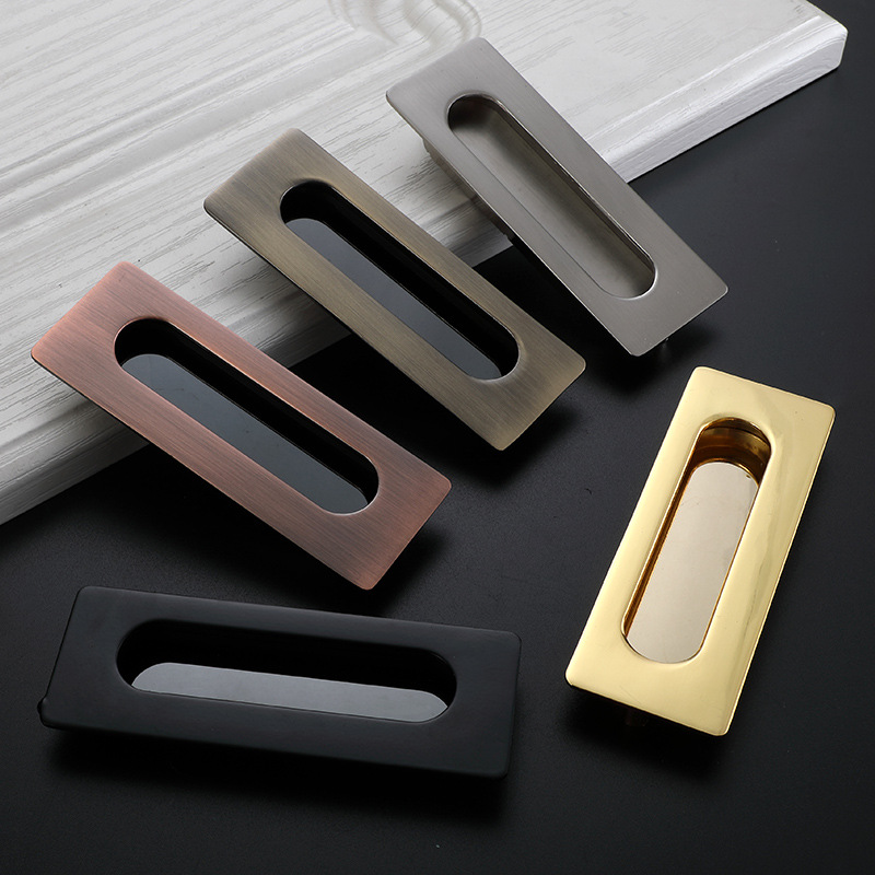 1 Pc Embedded Schuifdeur Handgrepen Verborgen Onzichtbare Kast Kledingkast Kabinet Push/Pull Handvatten Deur Hardware