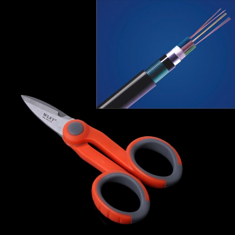 /2" Multipurpose Electrical Shears Fiber Optic Kevlar For Cut Electrical Wire