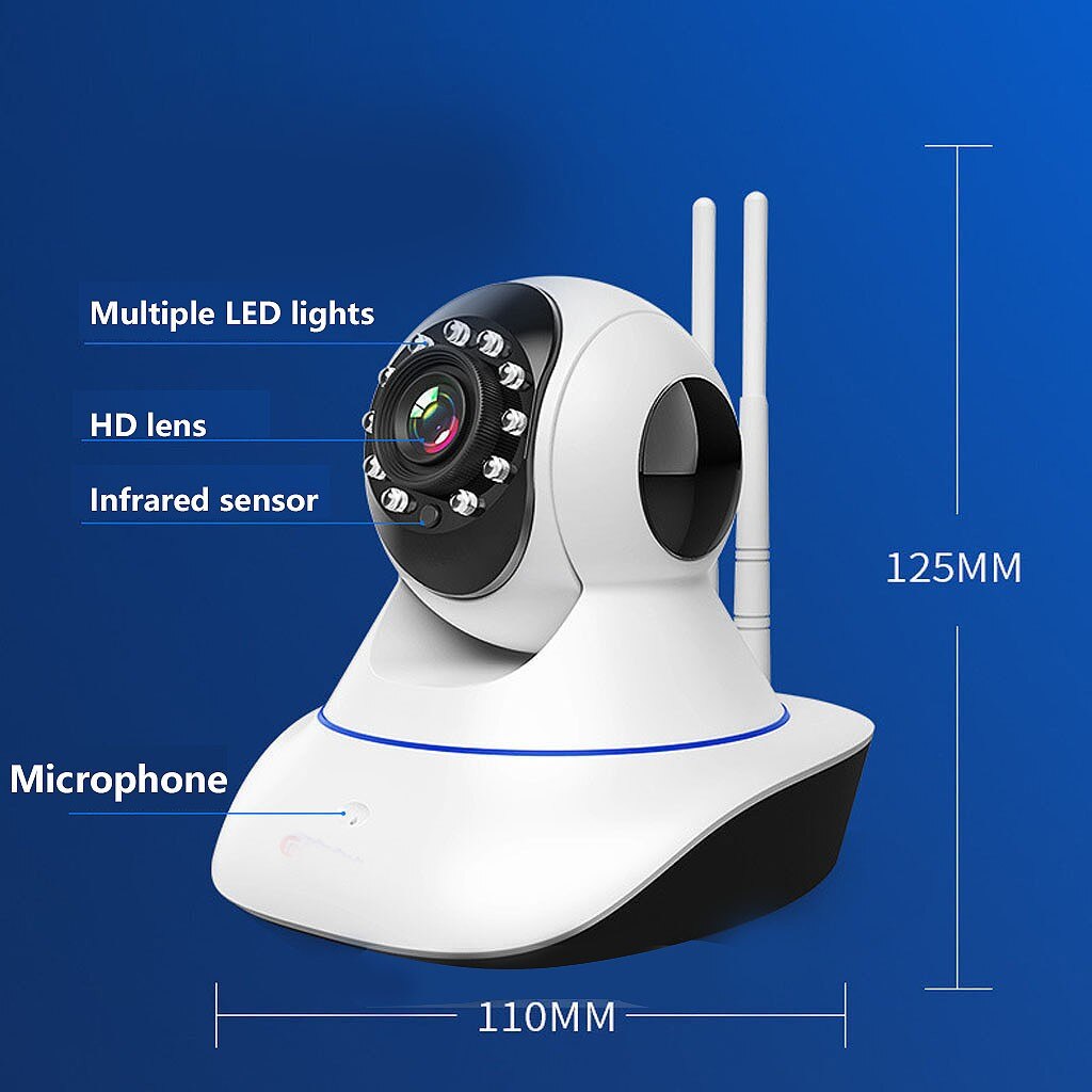 Wireless Camera 360 Degree Home Surveillance Camera WIFI Remote HD Monitor Support For Android And iOS System Smartphones
