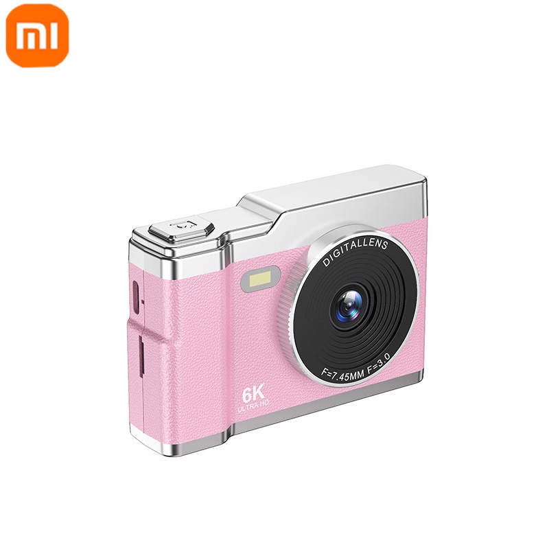 Xiaomi 6k hd câmera digital 2.4in display ips 8x zoom 64mp câmera de vídeo com luz de preenchimento 4k câmera selfie para crianças estudantes adolescentes: MULTI