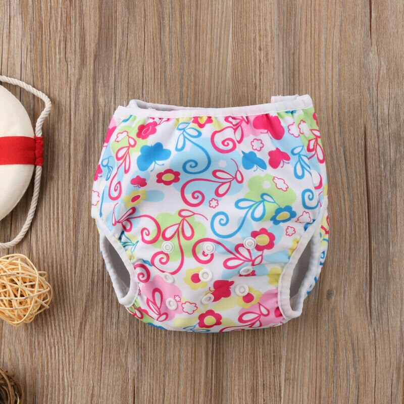 Imcute Einstellbar Mehrweg Baby Sommer Schwimmen Windel Badehose Wasserdichte Bademode