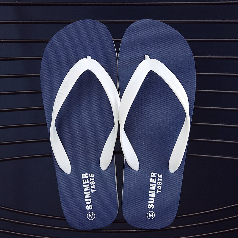 Sandales de plage antidérapantes pour hommes, chaussures unisexes, respirantes, décontractées, pour Couple, été, Size38-45: dark blue / M (match for 42-43)