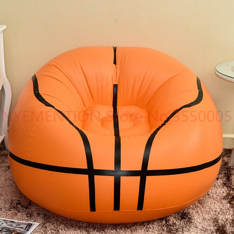 Basketball Inflatable Sofa Air Bean Bag Chair Portable Outdoor Garden Sofa 1pcs