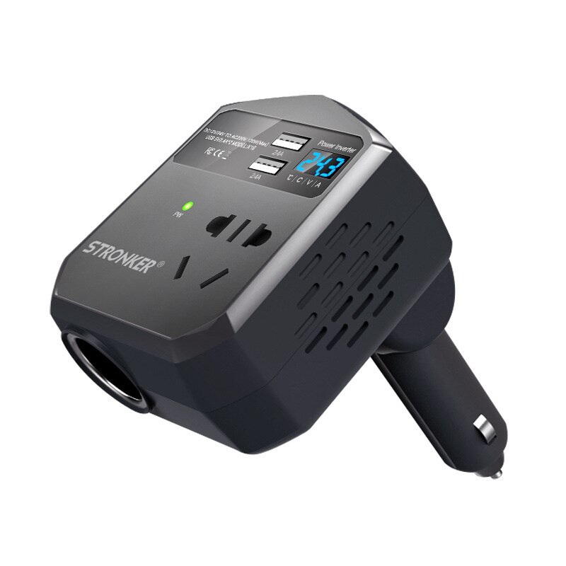 Auto USB Power Inverter Charger 12 V/24 V Naar 220V Uitgang Converter Adapter Plug Auto-elektronica Accessoires hoogspanning Bescherming