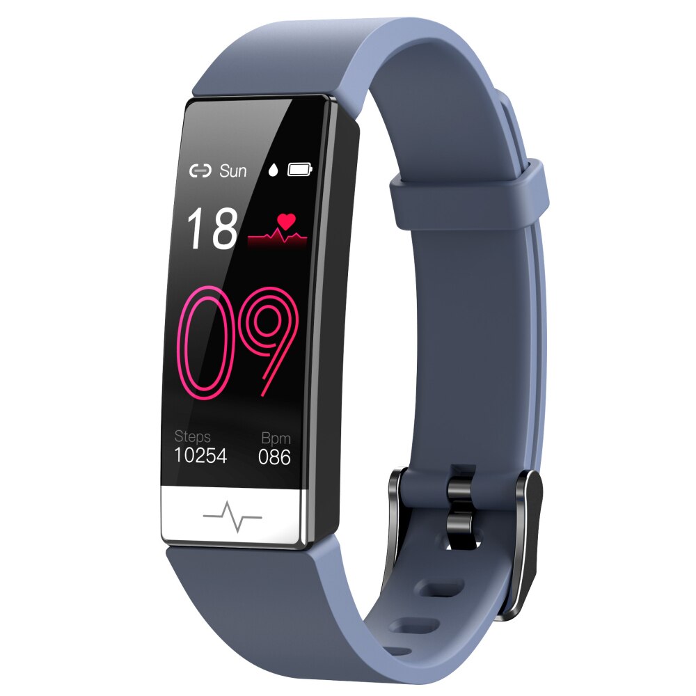 Y91 Smart Bracelet Waterproof IP68 Smartwatch ECG PPG HRV Heart Rate Monitor Blood Presures Whatsapp Reminder for IOS Android: Gray
