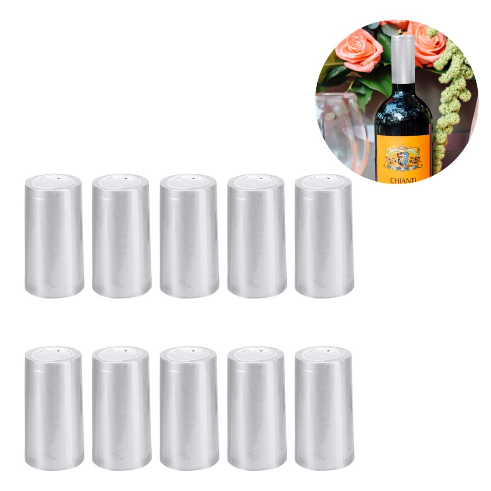 100pcs Heat Shrink Capsules Bottles Caps Sleeves Suitable for Bottle