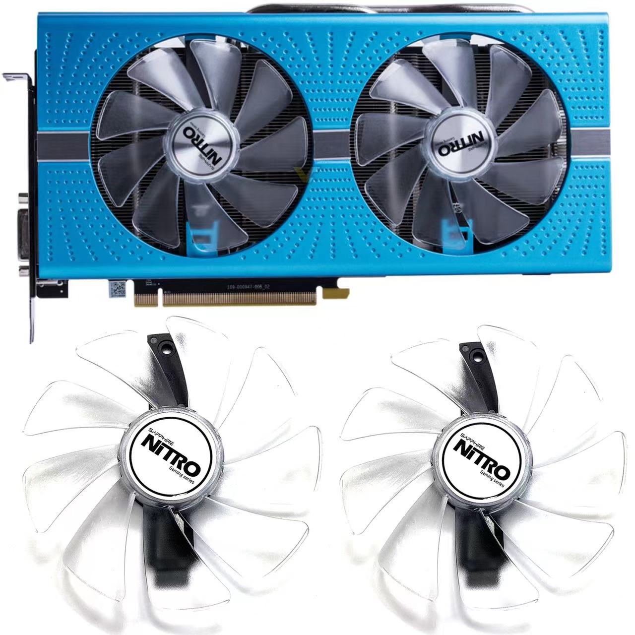 95MM CF1015H12D GPU Fan for Sapphire Nitro RX590 RX580 8G Overclocking RX480 8G RX570 4G RX 470 4G GDDR5 Graphics Fan