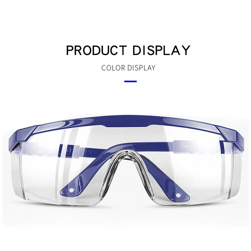 Beskyttelsesbriller justerbare visiere beskyttelsesbriller anti stød beskyttende briller antisaliva skærm vind sand bevis briller