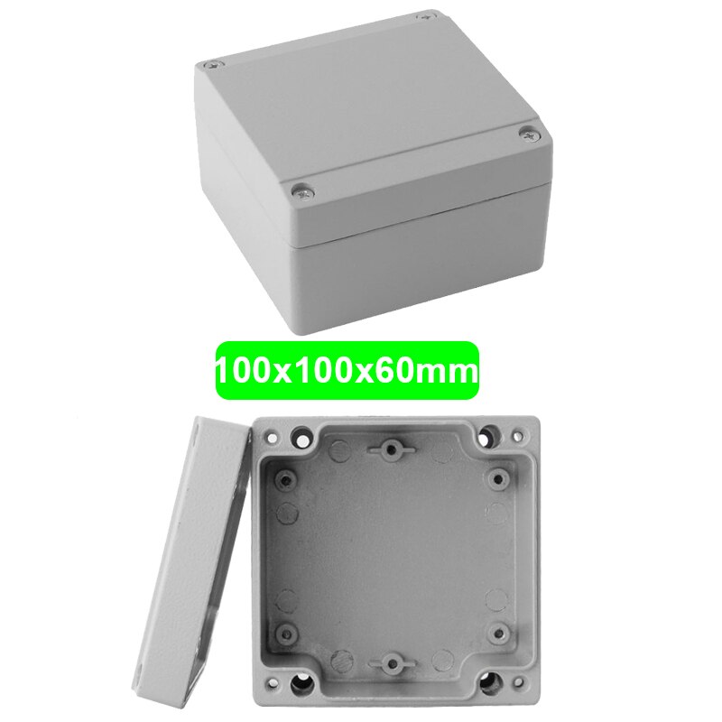 Industry IP66 Waterproof Cast Aluminum Junction Box for electronic project Outdoor Explosion-proof Electrical Enclosure Case: 100x100x60mm(LxWxH)