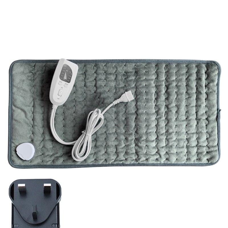 Jet électrique de couverture chauffante, couverture électrique de flanelle de 30 "x 16" avec 6 niveaux de chauffage et 4 réglages de minuterie arrêt automatique,: MULTI