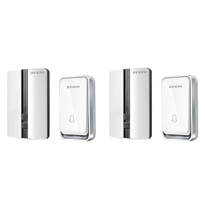 ZOGIN timbre inalámbrico impermeable con batería No Self Powered inteligente sistema de alarma de seguridad para el hogar puerta anillo