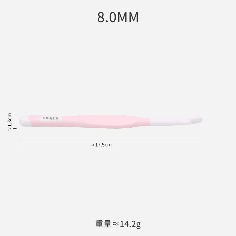 Ganchos de ganchillo de plástico, agujas de tejer de 8/10/12/15mm, Color aleatorio, manualidades de hilo tejido para el hogar, herramientas de tejer para el hogar, 1 Uds.: Verde militar