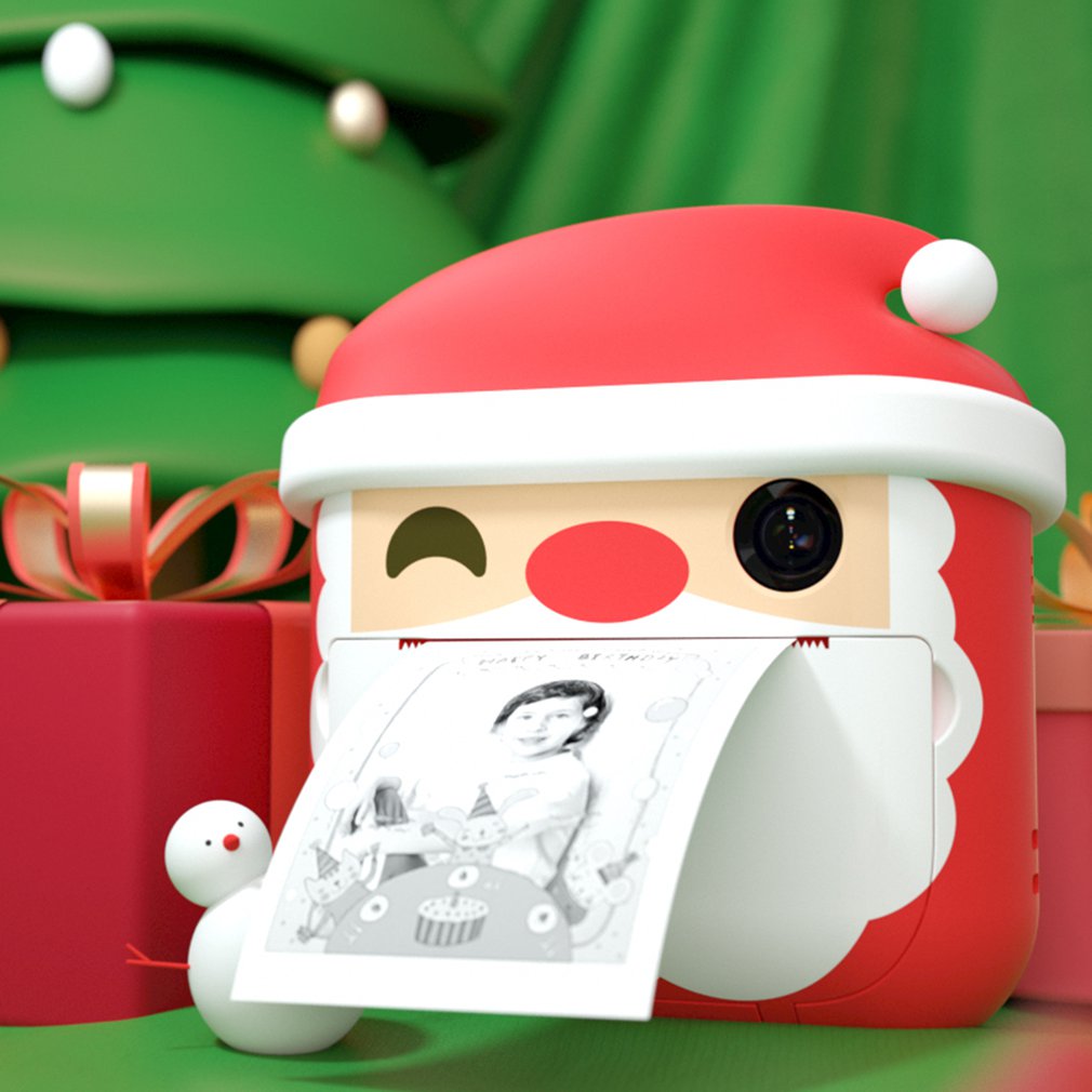 Kerst gelimiteerde kinder mini camera, schattige cartoon kerst kinder digitale camera voor kerstmis