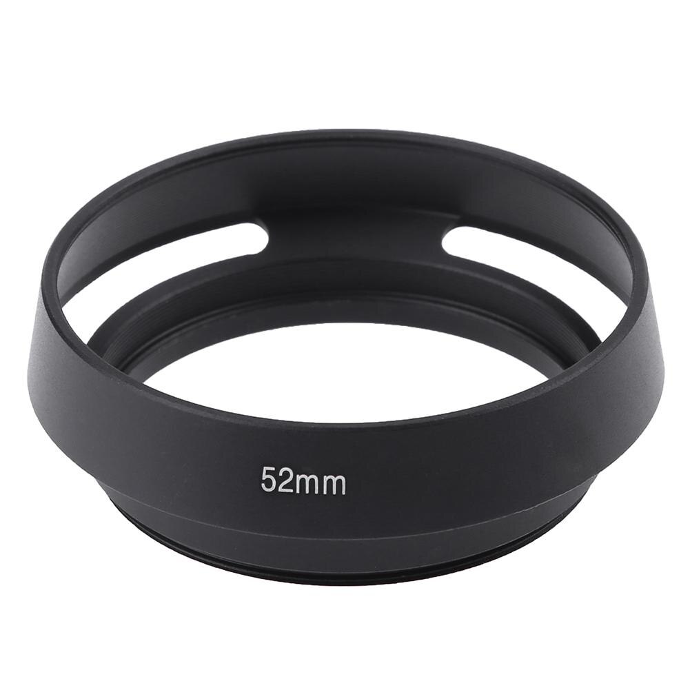 49mm 55mm 58mm 57mm Black Metal Vented Curved Lens Hood DSLR Camera Mount for Leica Canon Nikon Lens Adapter