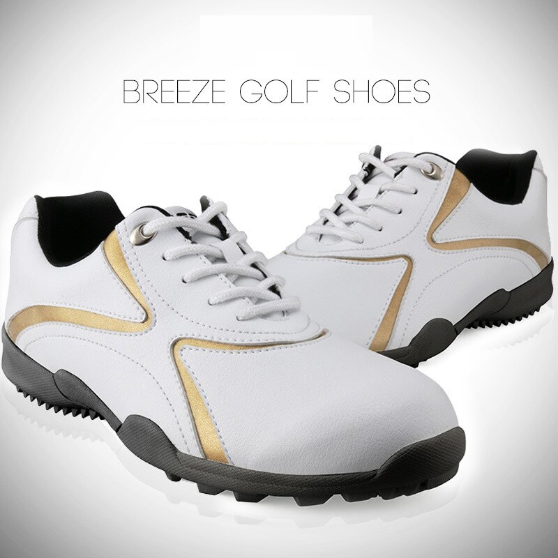 Golf shoes men's waterproof non-slip nailless GOLF shoes tendon bottom lightweight wear-resistant breathable outdoor sports shoe