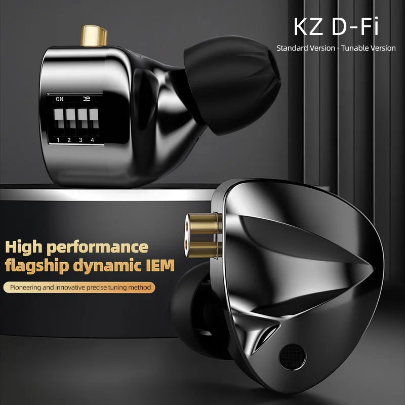 KZ D-FI In-Ear Monitor Oordopjes - HiFi Geluid, Afneembare 2PIN Kabel, Tuning Functie