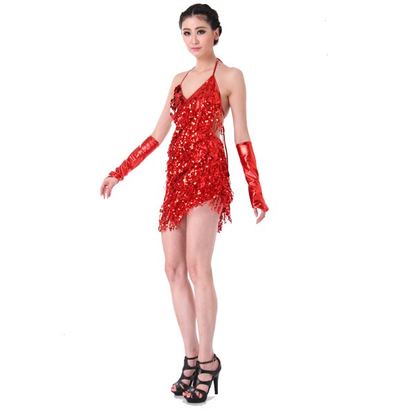Vestito Da Ballo latino Offerta Speciale Donne Latine Vestito Da Ballo latino costume di Ballo Abiti salsa latino Abito Frangia: LQ0008R