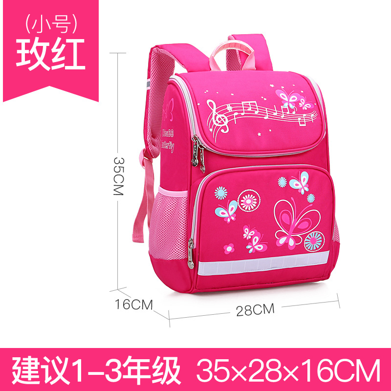 KVKY kinder Große kapazität Rucksack Kind Cartoon Schule Tasche Für Junge Anime Schule Rucksack Für Mädchen Orthopädische Schul: A rose Red / 31cm28cm16cm