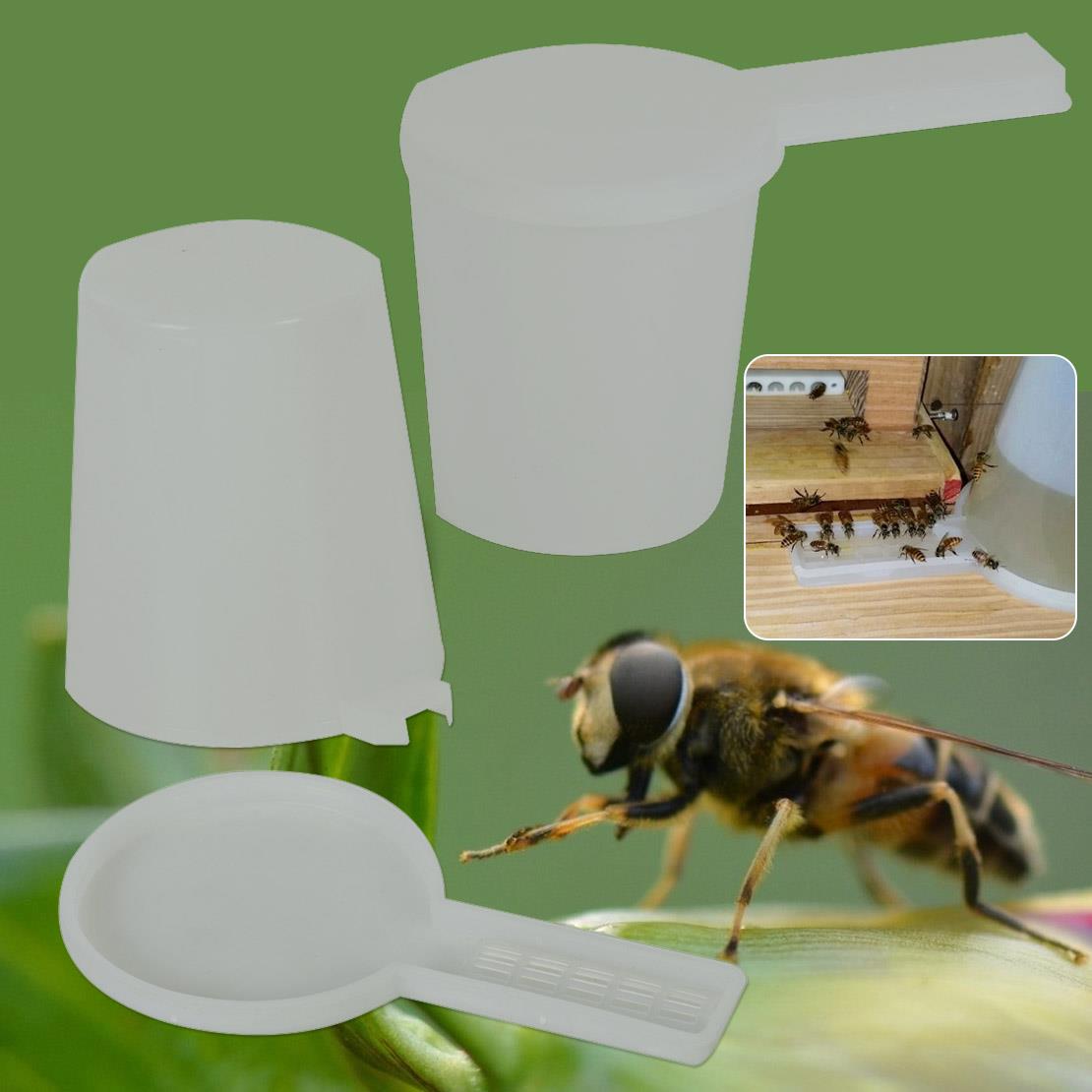 Plastic Bijenteelt Eetbare Klasse Entree Feeder Bee Water Drinker Kom Hive Tool