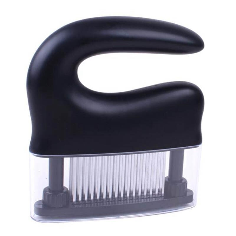 48 Blades Needle Meat Tenderizer Stainless Steel Knife Meat Beef Steak Mallet Meat Tenderizer Cooking Tools: Black