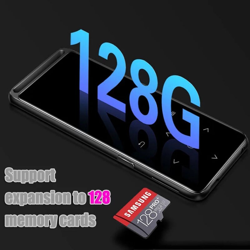 Reproductor MP3 con Bluetooth, 16GB, HiFi, Audio portátil, Radio FM